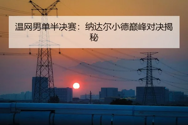温网男单半决赛：纳达尔小德巅峰对决揭秘